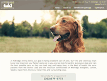 Tablet Screenshot of kittredgeanimalclinic.com